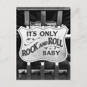 Carte Postale 'C'est seulement du rock and roll bébé'