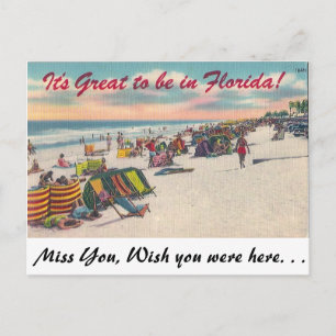 Carte Postale C'est super d'être en Floride !