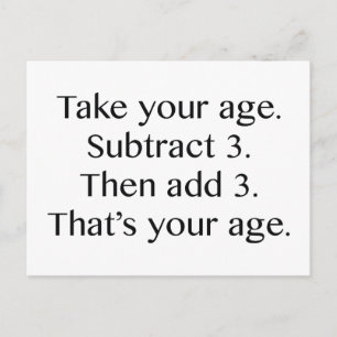 Carte Postale C'est ton âge