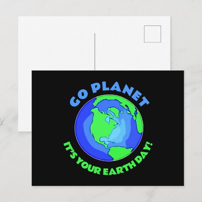 Carte Postale C'est Ton Jour des terres ! (Devant / Derrière)