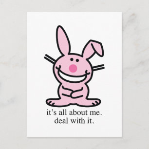 Carte Postale C'est tout sur moi, fais avec, mugs lapin drôle