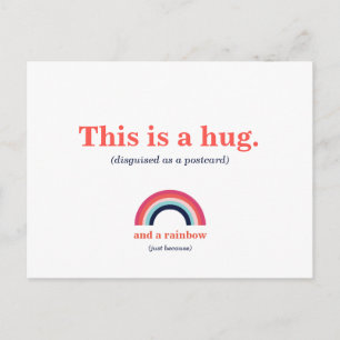 Carte Postale C'est un arc-en-ciel moderne enlacé