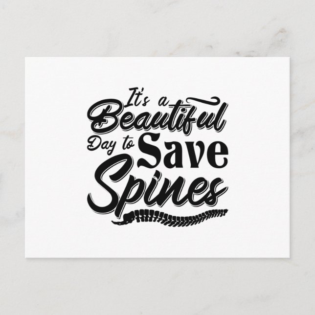 Carte Postale C'est un beau jour Chiropratique Chiropractor (Devant)