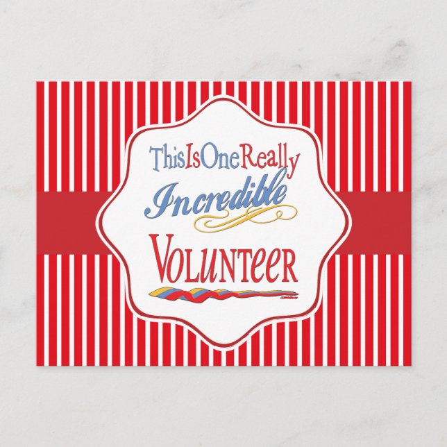 Carte Postale C'Est Un Cadeau Volontaire Vraiment Incroyable (Devant)