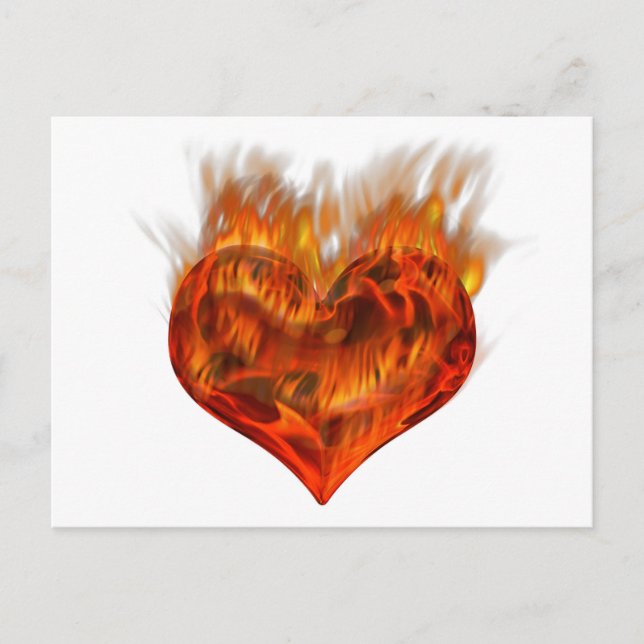 Carte Postale C'est un coeur flamboyant ! (Devant)