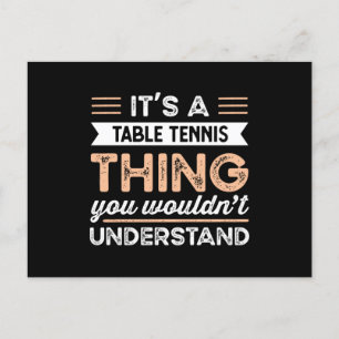 Carte Postale C'est un tennis de table Thing Funny ping pong Cad