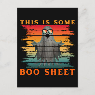 Carte Postale C'est une feuille de boo drôle de fantôme d'Hallow