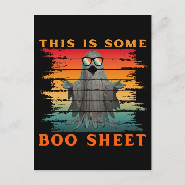 Carte Postale C'est une feuille de boo drôle de fantôme d'Hallow (Devant)