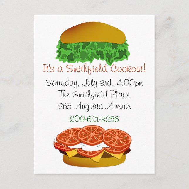 Carte Postale C'est une invitation à la cuisine (Devant)