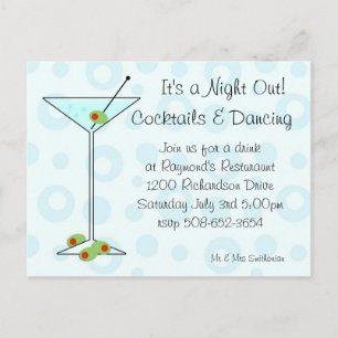 Carte Postale C'est une invitation Night Out