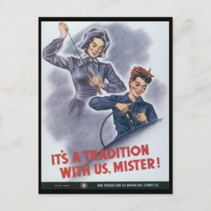 Carte Postale C'est une tradition Deuxième Guerre mondiale