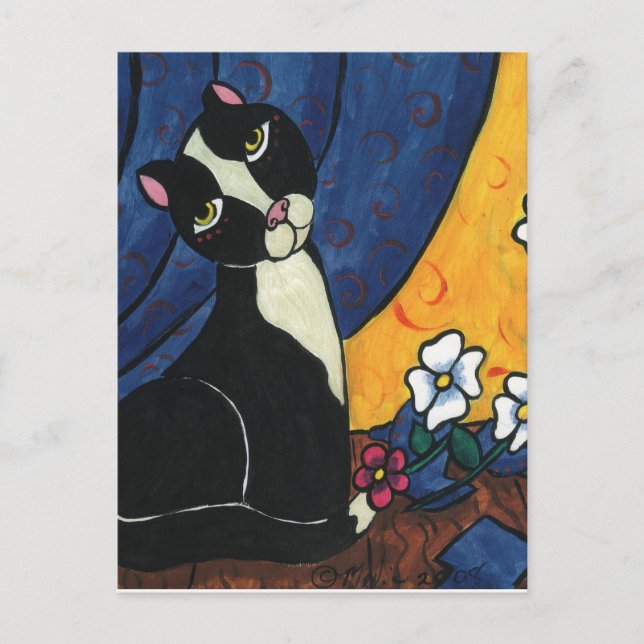 Carte Postale C'était pas moi - Tuxedo Chat (Devant)