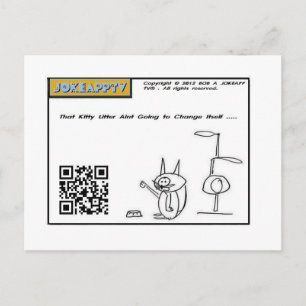 Carte Postale Cette Aint Kitty Litter va se changer