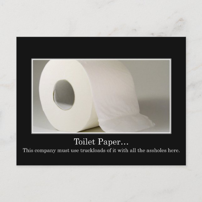 Carte Postale Cette entreprise doit utiliser beaucoup de papier  (Devant)