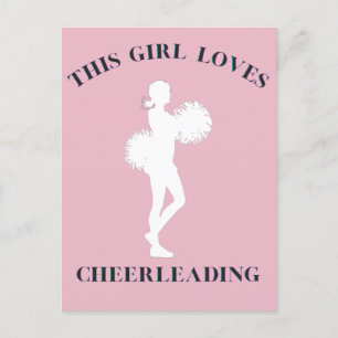 Carte Postale Cette fille adore les cheerleaders
