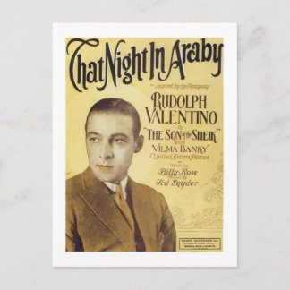Carte Postale Cette nuit dans la couverture Vintage Arabe