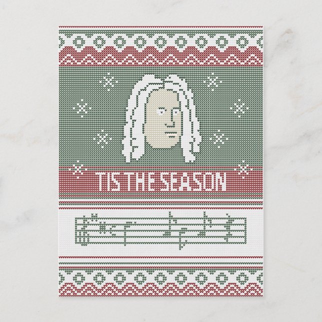Carte Postale Cette saison Handel Messiah faux tricot (Devant)