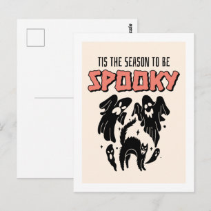 Carte Postale Cette saison sera Éffrayante Halloween Déplaisant