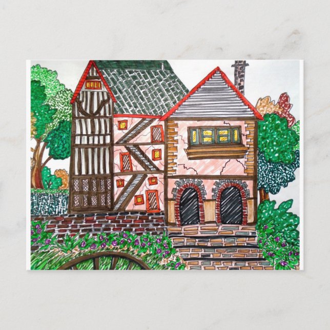 CARTE POSTALE CETTE VIEILLE MAISON (Devant)