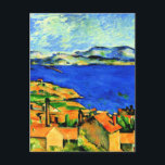 Carte Postale Cezanne - Golfe de Marseille, oeuvre d'art populai<br><div class="desc">Paul Cezanne paysage peinture,  Golfe de Marseille</div>