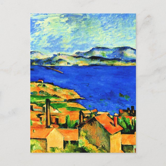 Carte Postale Cezanne - Golfe de Marseille, oeuvre d'art populai (Devant)