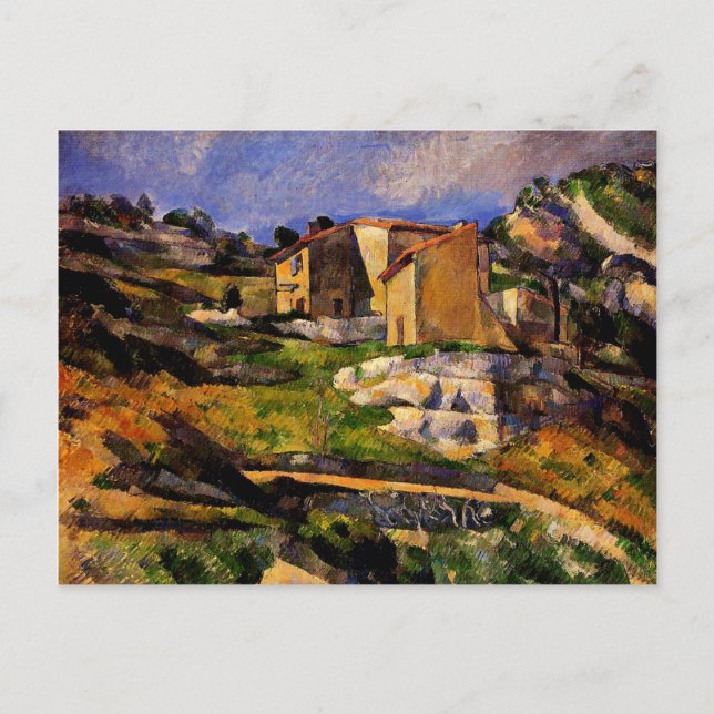 Carte Postale Cezanne - Maisons en Provence (Devant)