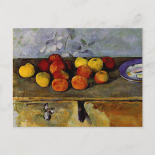 Carte Postale Cezanne - Pommes et biscuits