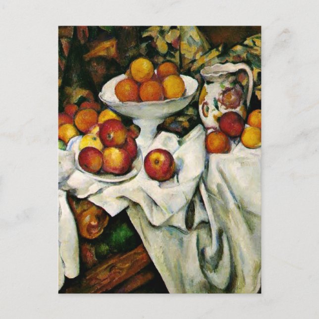 Carte Postale Cezanne - Pommes et Oranges (Devant)