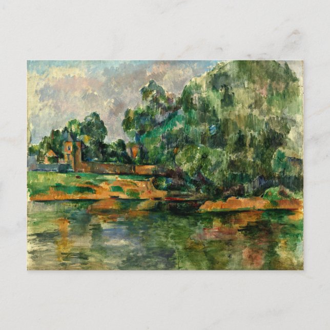 Carte Postale Cezanne - Riverbank (Devant)