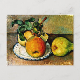 Carte Postale Cezanne - Vie morte avec pommes et poires