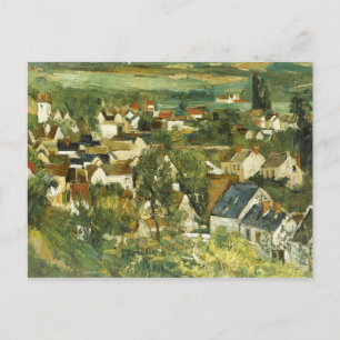 Carte Postale Cézanne vintage Vue panoramique d'Auvers-sur-Oise