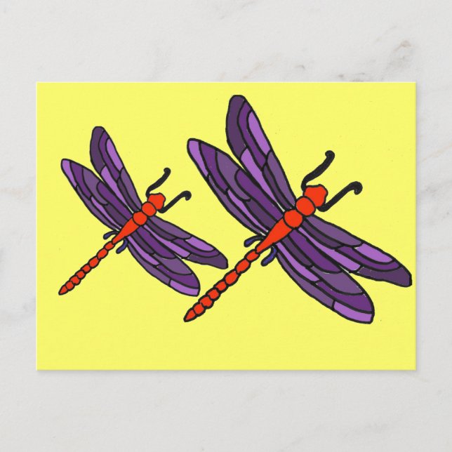 Carte postale CF-Dragonfly Art (Devant)