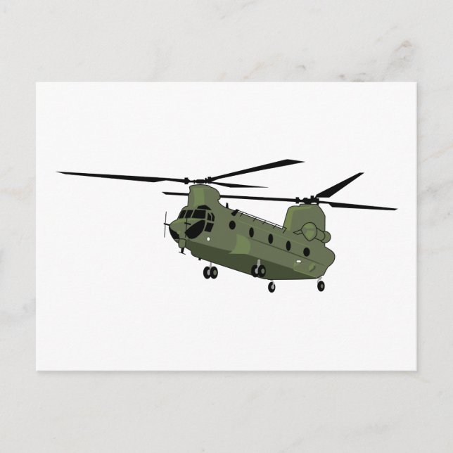 Carte Postale CH-47 Chinook (Devant)