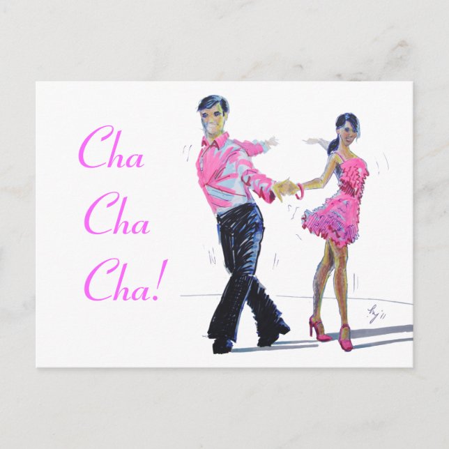 Carte Postale Cha Cha Cha Danse De La Salle De Bal (Devant)