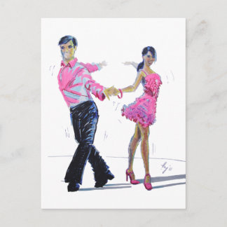 Carte Postale Cha Cha Cha Danse De La Salle De Bal