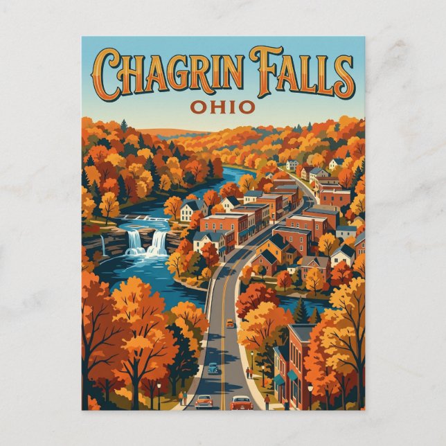 Carte Postale Chagrin Falls États-Unis (Devant)