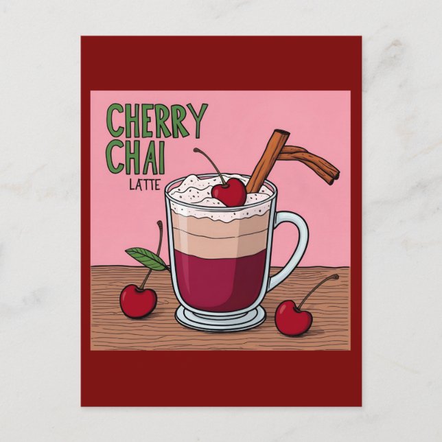 Carte Postale chai latte (Devant)