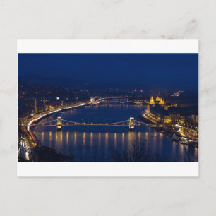 Carte Postale Chain bridge Hungary