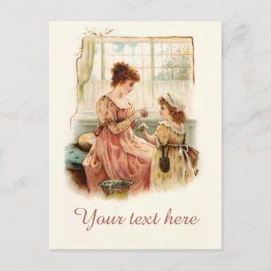 Carte Postale Chaîne de pâquerettes victorienne déchue
