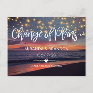 Carte Postale Chaîne Sunset Beach Lumières Été Changement de pla