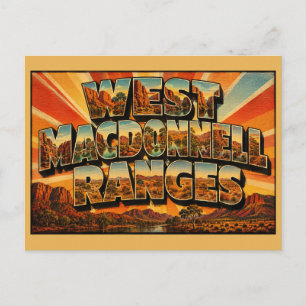 Carte Postale Chaînes de West MacDonnell NT Australie Oasis dése