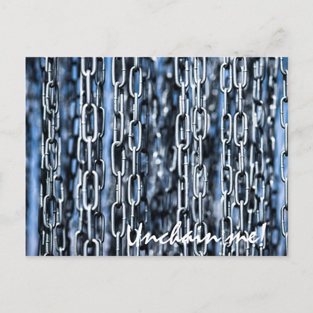 Carte Postale Chaînes - Déchaînes-moi ! (Devant)