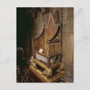 Carte Postale Chaise de couronnement faite pour Edward I par 'Wa