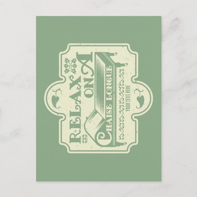 Carte Postale Chaise Longue (Devant)