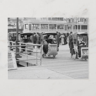 Carte Postale Chaises À Roulettes Sur La Promenade