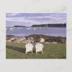 Carte Postale Chaises de pelouse au village de homard