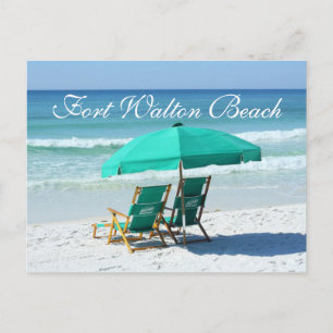Carte Postale Chaises de plage - Fort Walton Beach, Floride