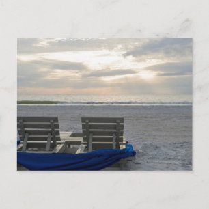 Carte Postale Chaises de plage sur la plage de St Peter au