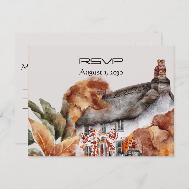 Carte Postale Chalet britannique RSVP (Devant / Derrière)