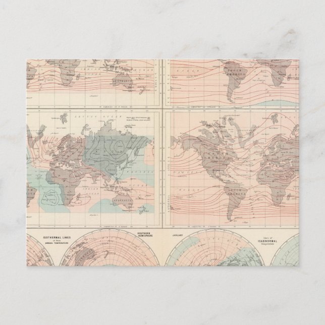 Carte Postale Chaleur sur le globe (Devant)